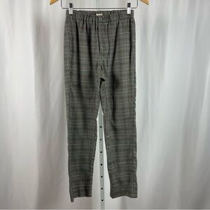 John Galt Shanghai Small Plaid Retro High Waist Tapered Pants Dark Academia Fall